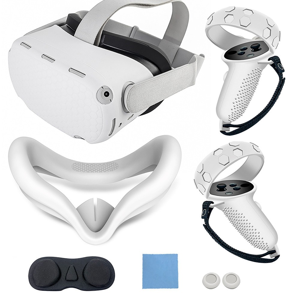 Silicone Cover Set for Oculus Quest 2, VR Protective Shell kit