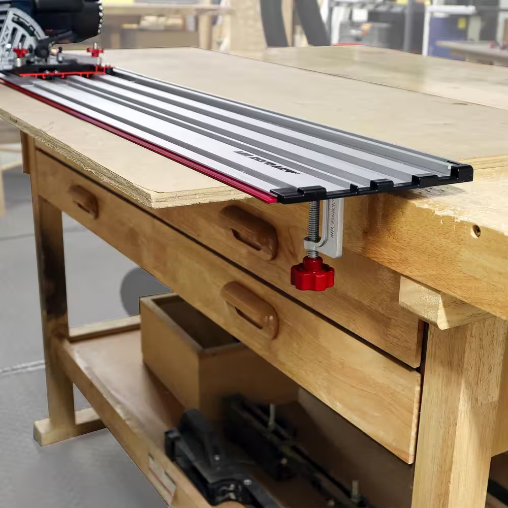 Track Saw Guide - Universal Compatibility for Circular Saws. Expandable 50 In. C