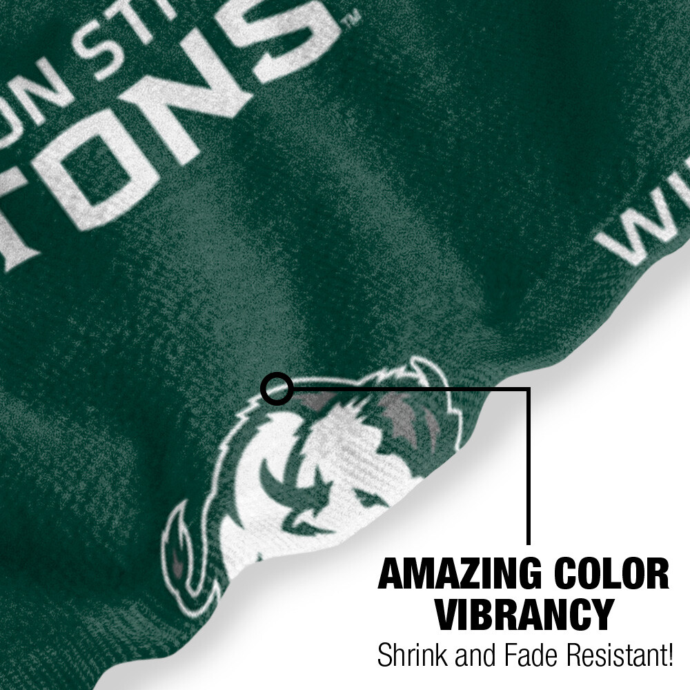 Williston State College Beach Towel, 30"x60" Logo Pattern Beach Towel