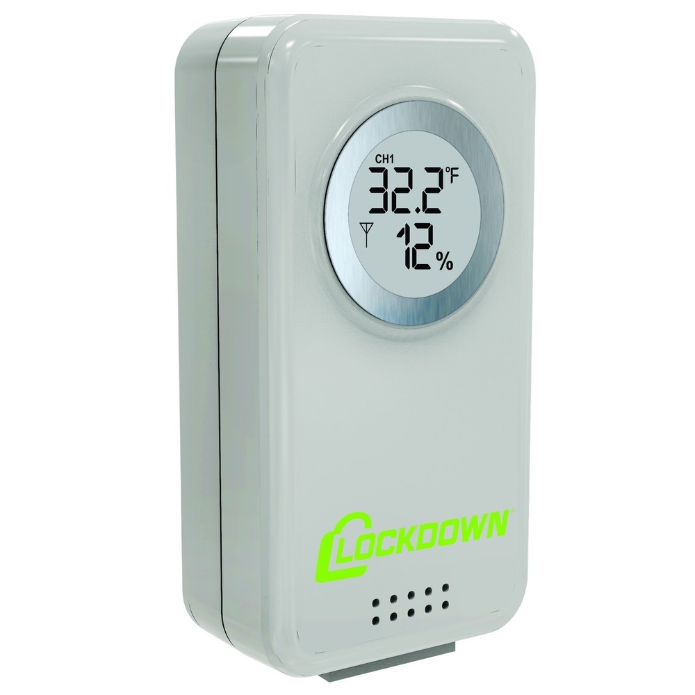 LOCKDOWN Digital Hygrometer with Convenient Design, Backlit Screen #1116792