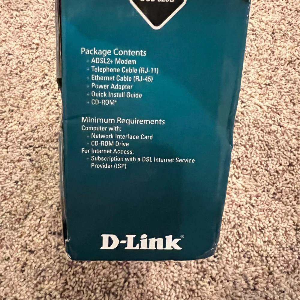 D-Link ADSL2+ Ethernet Modem-DSL-520B Broadband