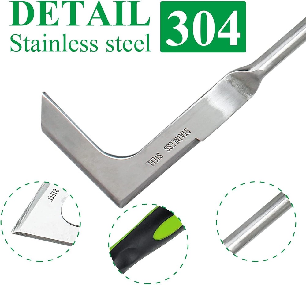 2 Pcs Stainless Steel Dandelion Weeder Tool