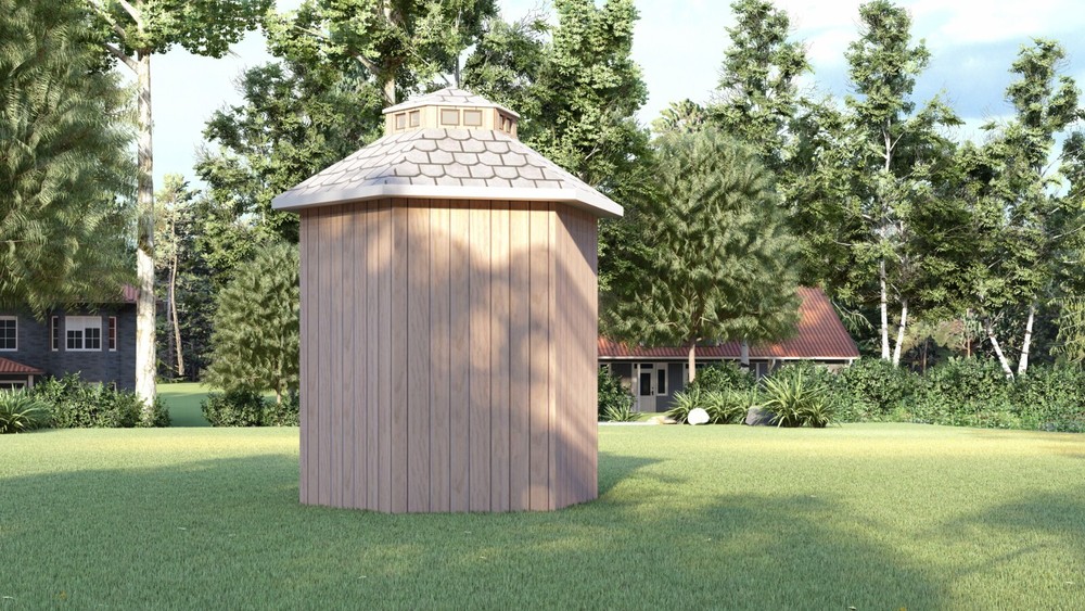 Hexagon Shed Plans – 4' Hexagon Shape with 8' Diameter, DIY Wood Construction