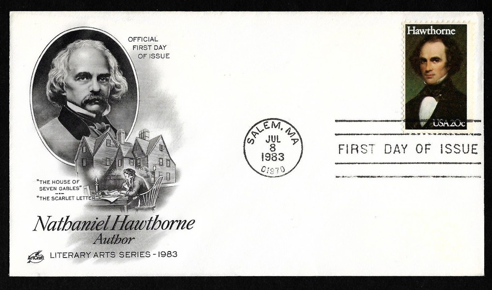 #2047  20c Nathaniel Hawthorne - ArtCraft FDC