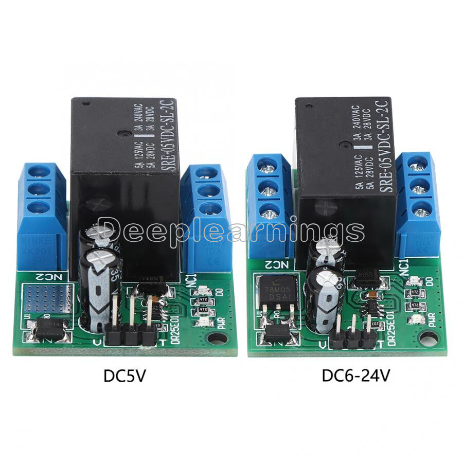 DC 5V or 6-24V Double Pole Double Throw DPDT Self-locking Bistable Relay Module