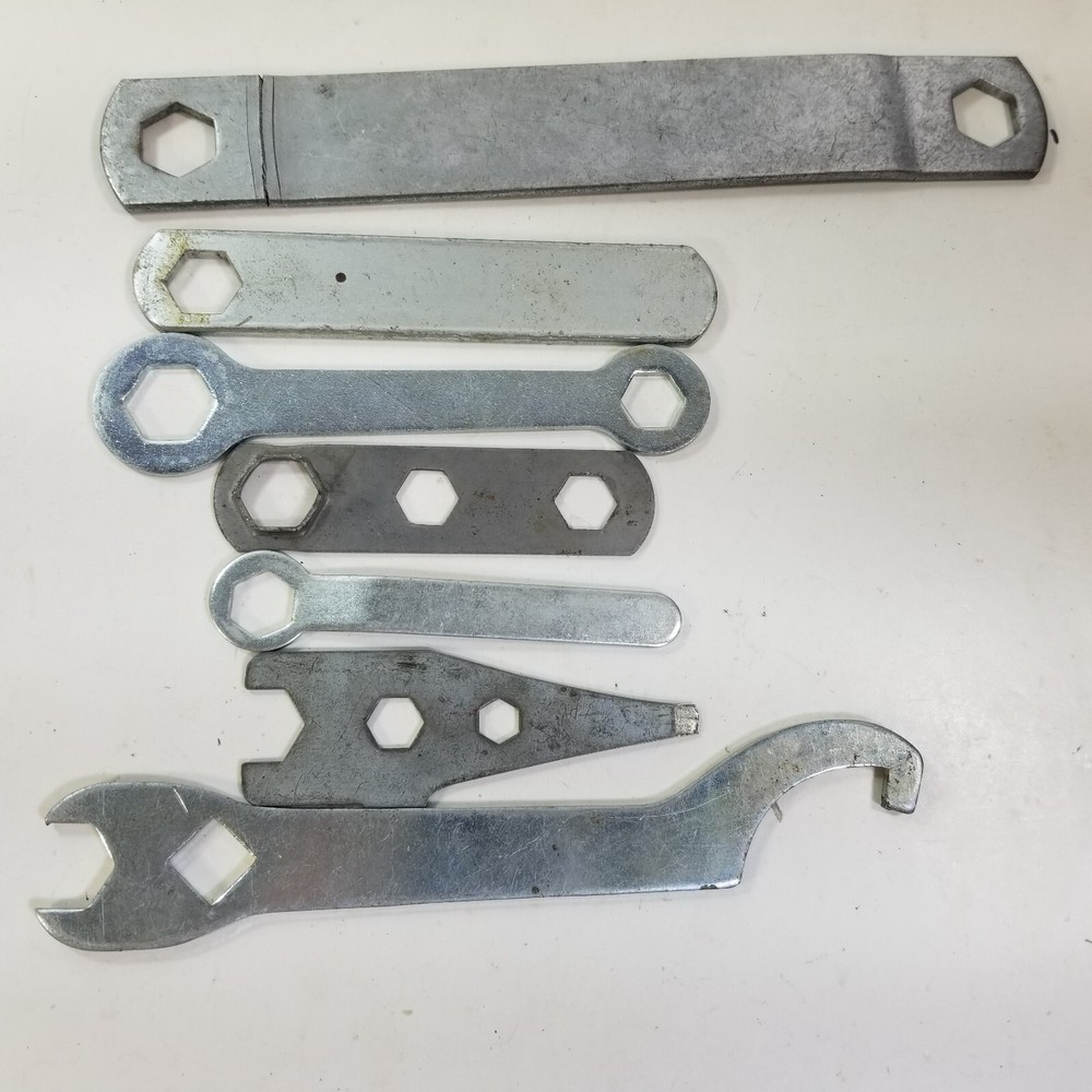 Lot of Spanner / Paint Spray Gun Multi-Wrench Tools