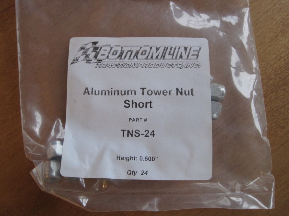 Bottomline Traction Products Big Nut Short 5/16" with nylon insert (24 pc)