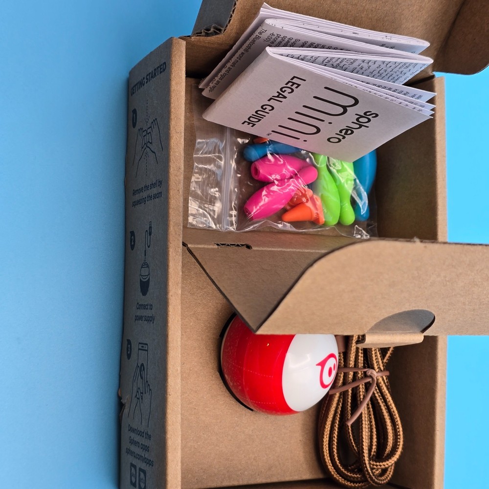 Sphero MINI App-Enabled Robotic Ball Red/White Model: M001 Open Box