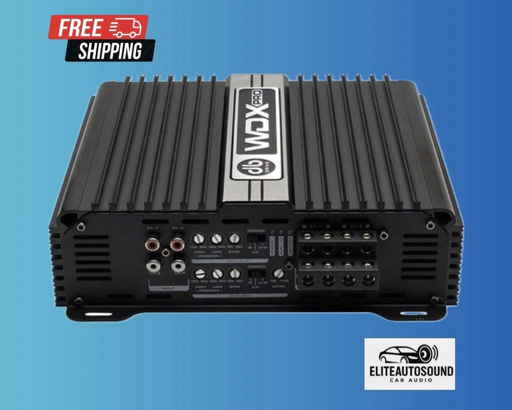DB Drive WDX PRO1000.4 : 4-Channel Full-Range Class D Amplifier