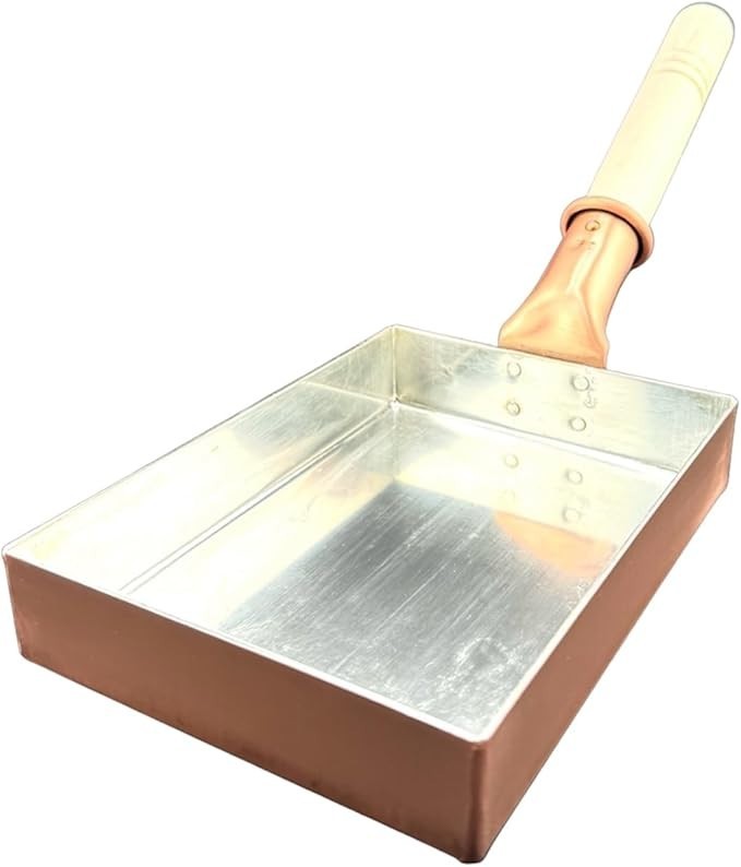 Nakamura Copper Tamagoyaki Pan 13x18cm Handmade Japan Rectangular Egg Pan