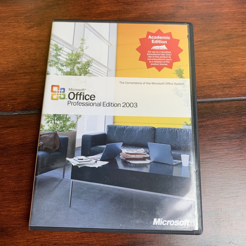 Microsoft Office Professional Edition 2003 Full Retail Version with KEY!