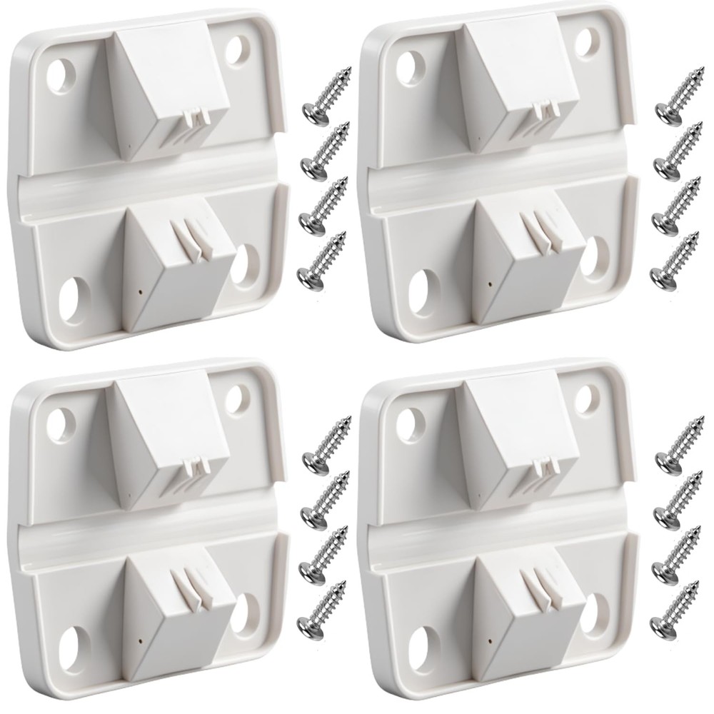 Cooler Hinges Replacement for Coleman Xtreme – 4 Pack, Unpainted/Transparent