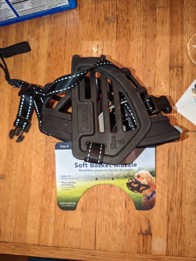 Coastal - Soft Basket Muzzle 6 (Pack of 1), Black