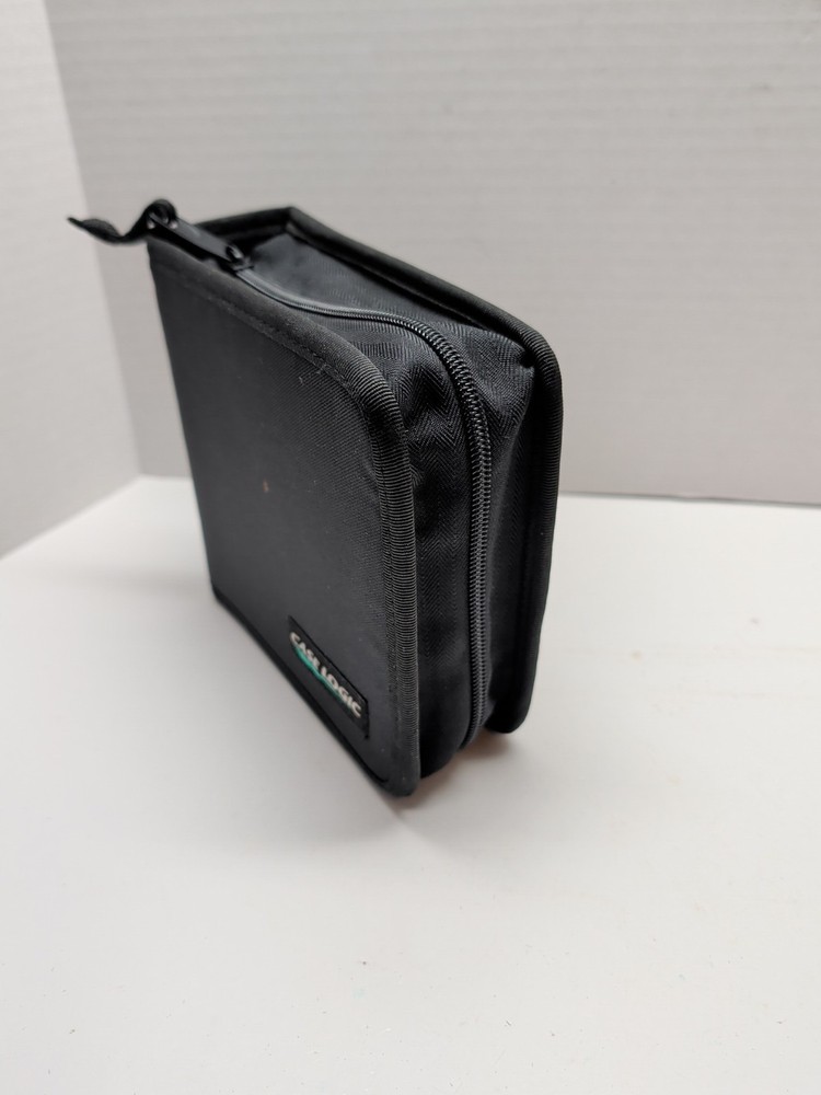 Case Logic Zippered CD Case – Black – Holds 32 Discs – 6.5" x 6.5"