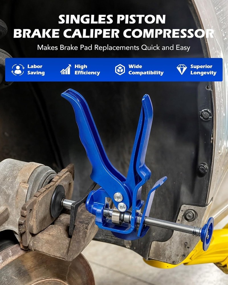 Speedy , Heavy Duty Caliper Piston Compressor Tool for Brake Pad Replacement,...