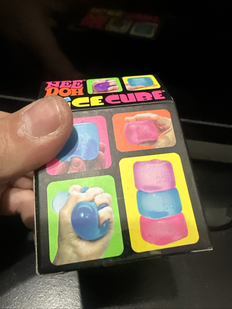 Nee Doh Nice Cube Pink Super Solid Squishy Stress Relief Toys
