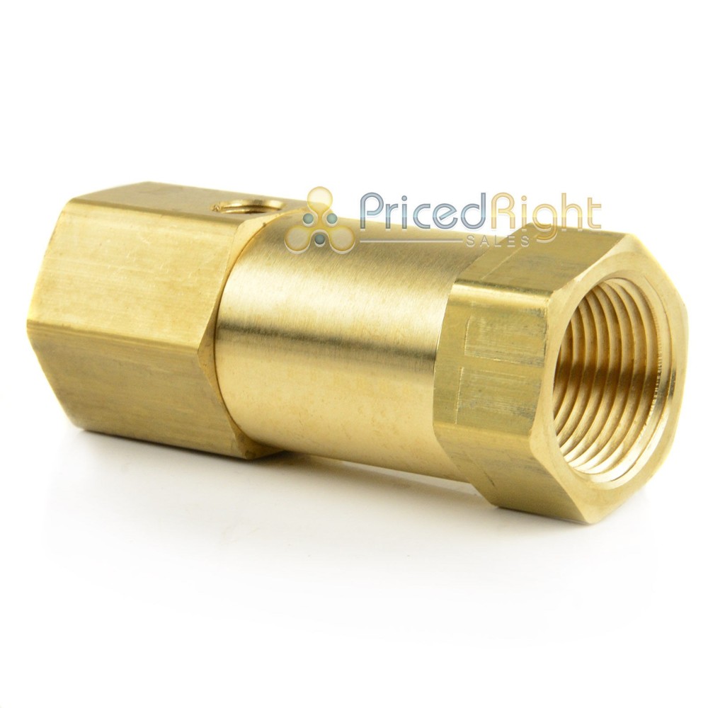 3/4" In line Air Compressor Check Valve Inline Brass Side Unloader Port