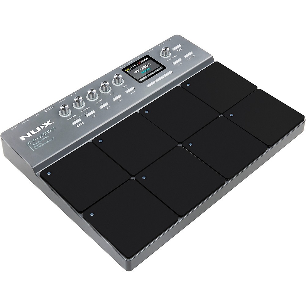 NUX DP-2000 Digital Percussion Pad w/8 Velocity Sensitive Pads/FX/Bluetooth Blk