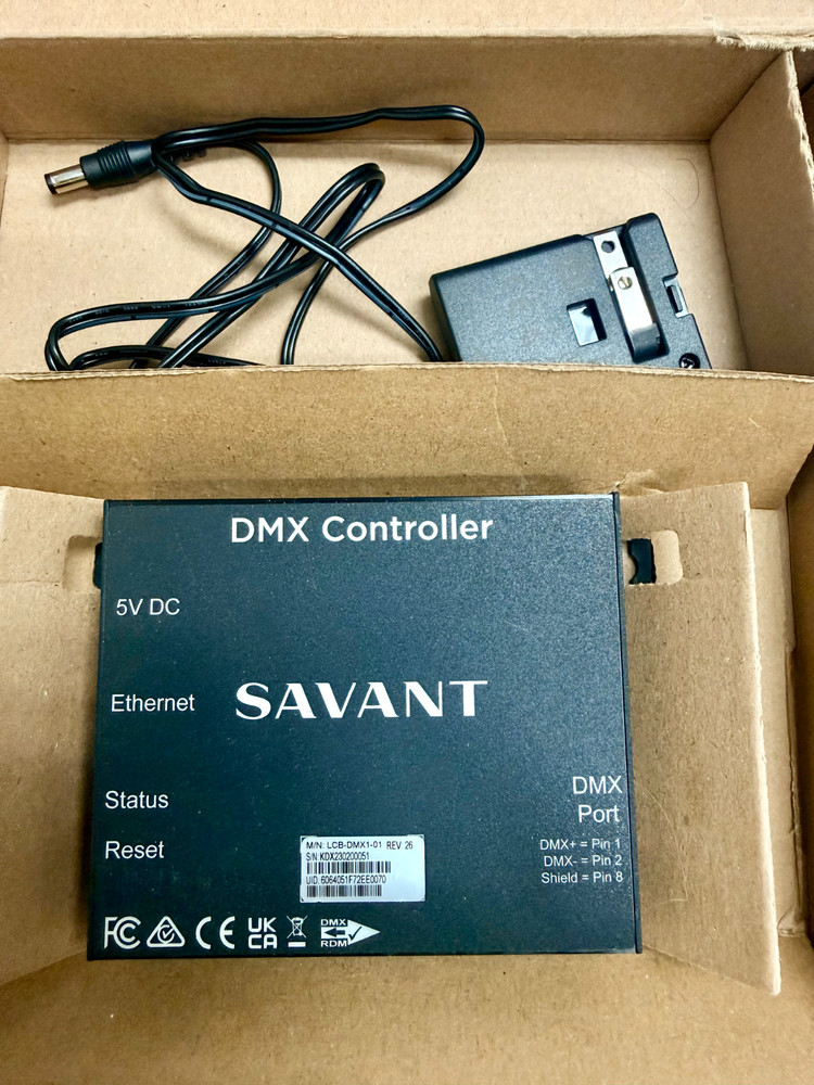 Savant LCB-DMX1-01 DMX Lighting Controller - Open Box Excellent