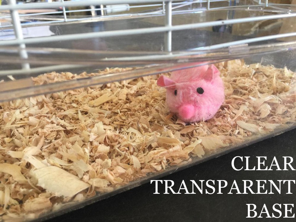 Acrylic 3-Solid Floor Dwarf Hamsters Rodent Gerbil Mice Mouse Home Habitat Cage