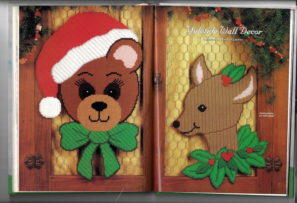 "COUNTRY SEASONS" plastic canvas PATTERN BOOK 38 Patterns (#437)