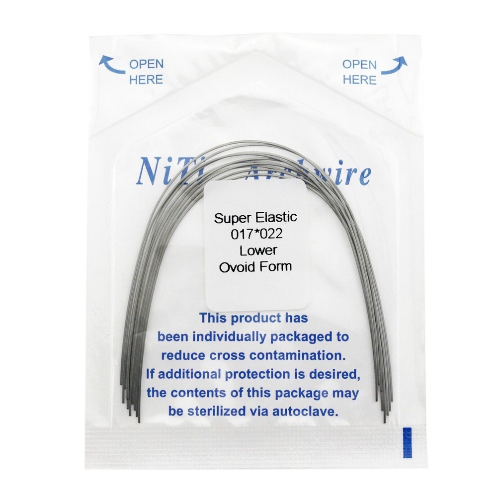 10 pcs/Pack Dental Orthodontic Super Elastic Niti Arch Wire Rectangular Nature