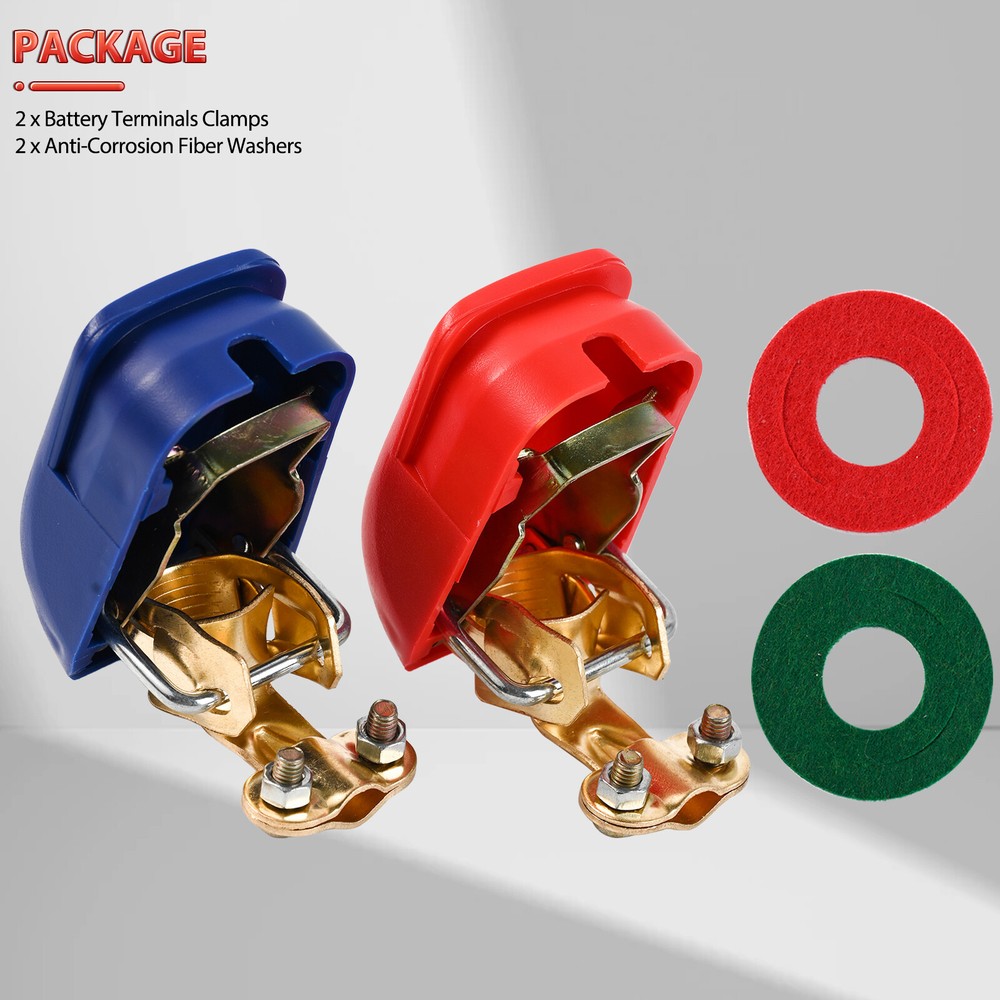 4pc Car Battery Terminal Connector Clamp Adjust Disconnect Quick Release Tool A