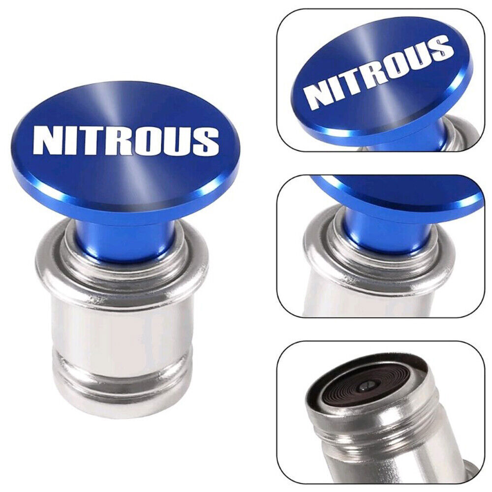 NITROUS Button Car Cigarette Lighter Aluminum Car Cigarette Lighter Accessories