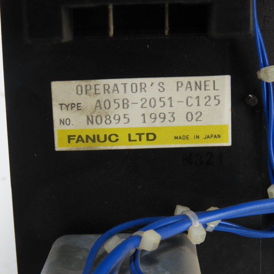 Fanuc A05B-2051-C125 Operator Interface Control Panel W/E-Stop Hour Meter