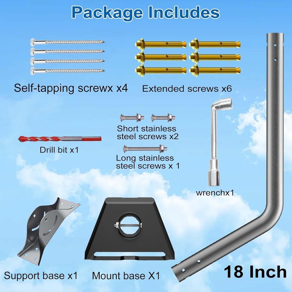 Robust Gen 3 Starlink Mounting Solution - Adjustable Durable Aluminum Design