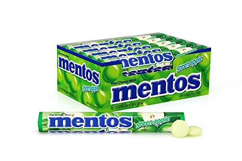 Mentos Chewy Mint Green Apple Candy 15ct Box