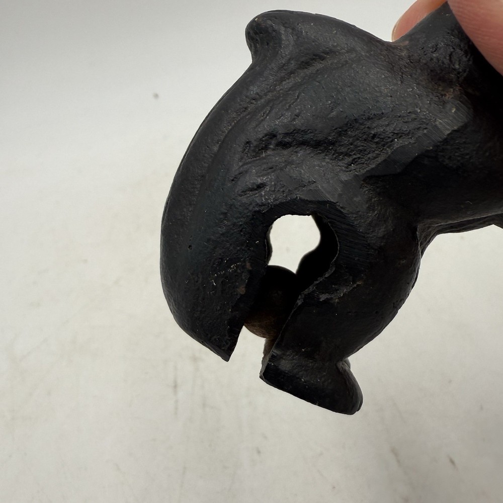 Vintage Cast Iron Squirrel Bell, 3” Tall