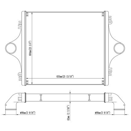 Intercooler Reach Cooling 61-1663