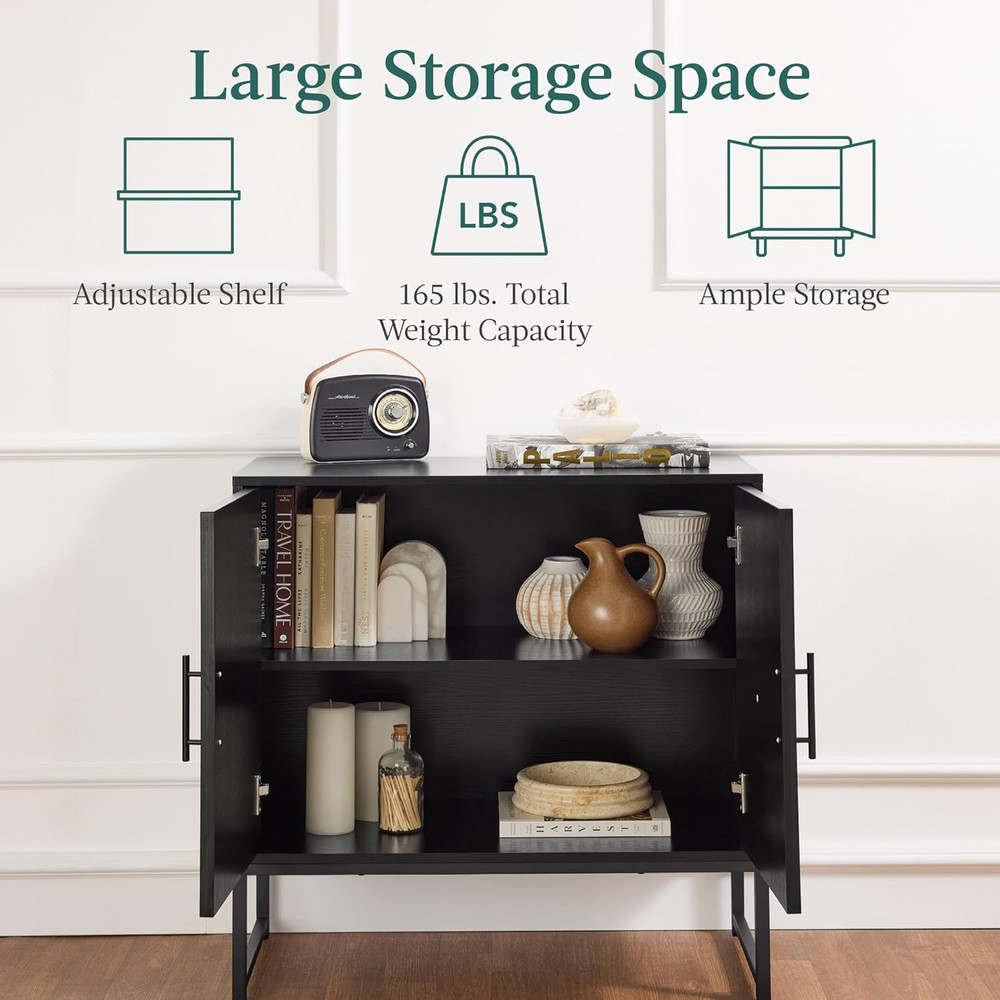Slatted Sideboard Buffet Cabinet, Entryway Table, Accent Storage Cabinet, Consol