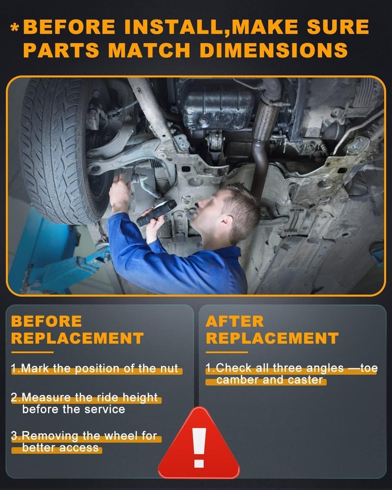 Complete 15pc Front Suspension Replacement Kit for Chevy/GMC Vehicles - Durable