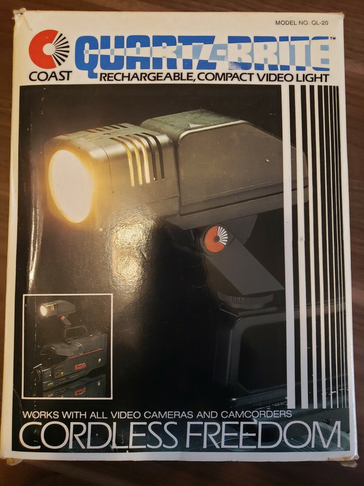 Coast Quartz-Brite Rechargeable Compact Video Light, Model QL-120, new