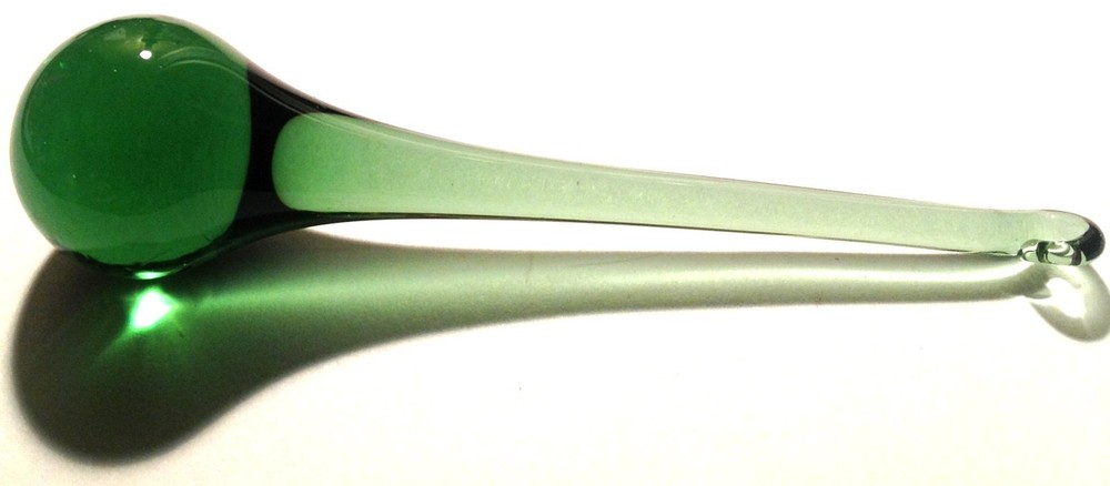 Raindrop Glass Crystals 100MM Green - 10 PCS (P126)