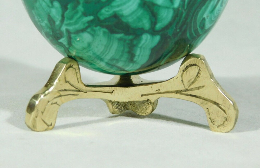 Sphere Egg Display Stand Brass / Gold color Small Size