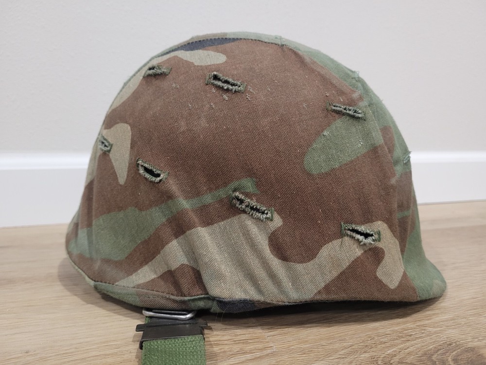 Camo Vintage Military Helmet Adjustable Size