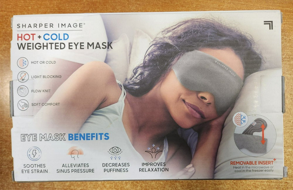 Sharper Image Hot + Cold Weighted Eye Mask 1B
