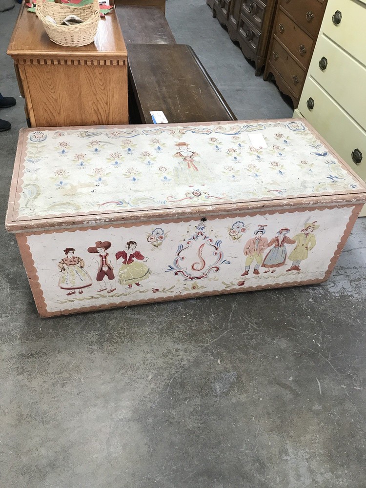 Hand Painted Blanket Chest