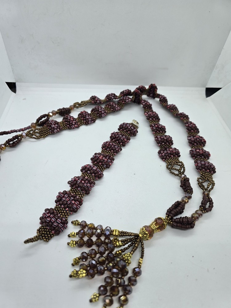 Set de collar e idde orisha OYA Deluxe Tejido