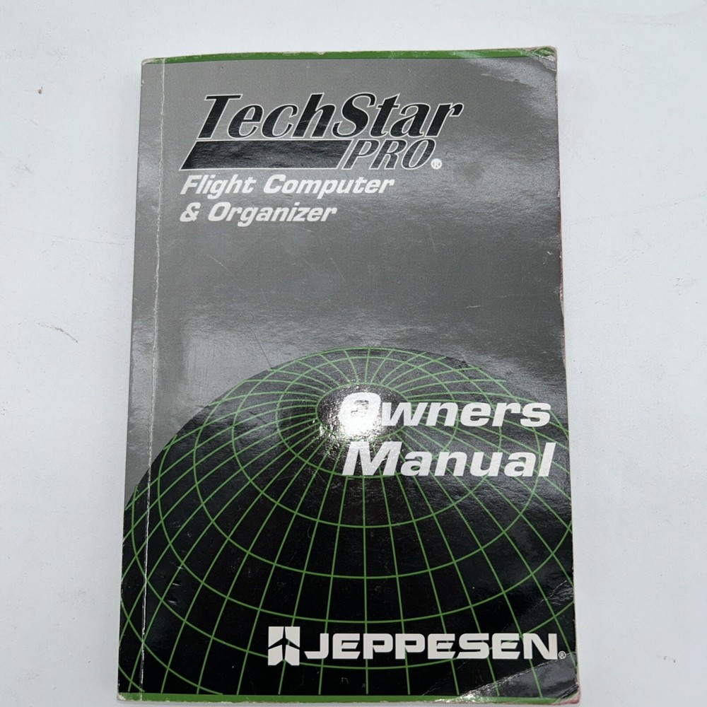 Tech star Pro Owners Manual Jeppesen Flight Computer & Organizer