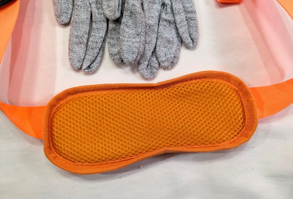 Heavy-Duty Shoulder Trimmer Tool Strap & Cut-Resistant Gloves Set Adjustable