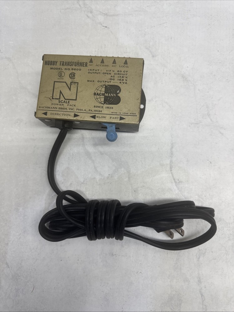 Bachmann Hobby Transformer Model No. 6600