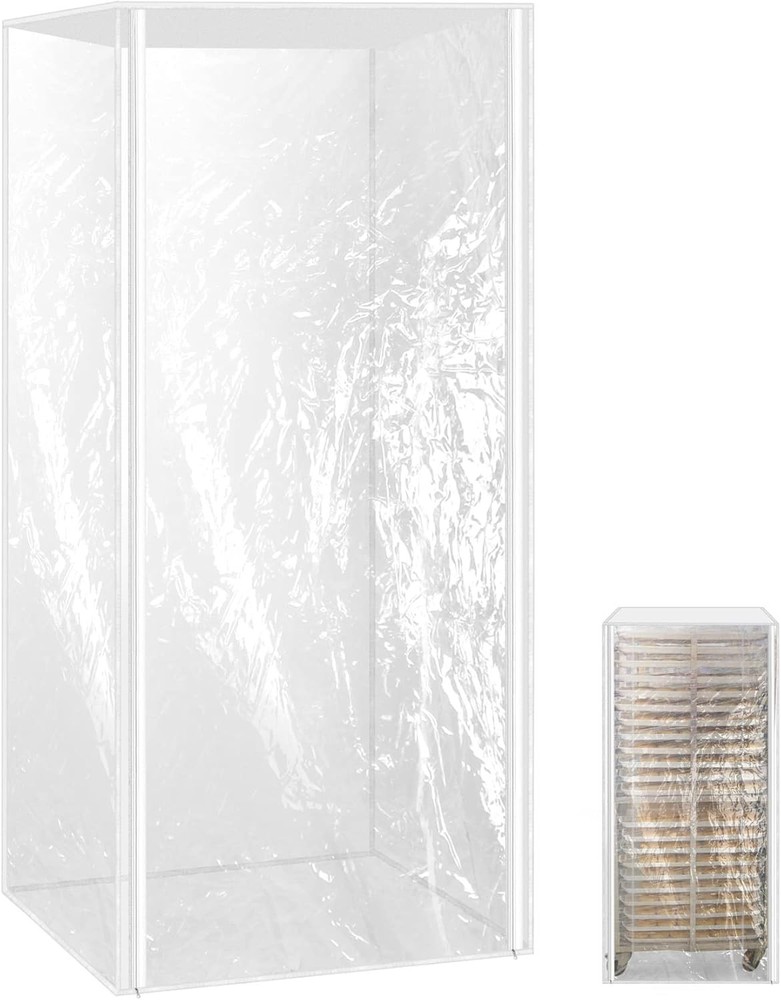 Clear Bun Pan Rack Cover With Zippers