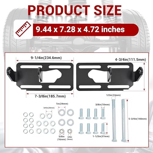 LS Conversion Engine Mounts Compatible with 1973-1996 Square Body Chevy GMC