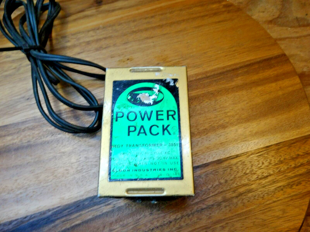 Eldon #3851 Power Pack Train Transformer Output 3VAC/6VDC/1.5 VA Total