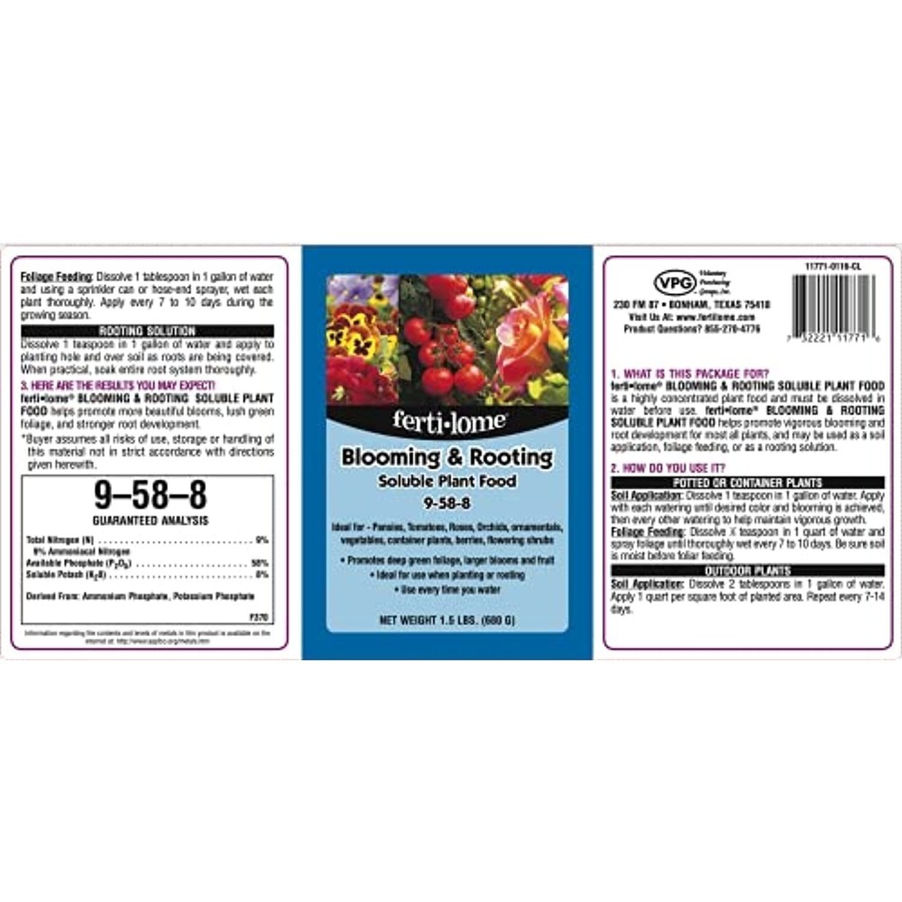 Bloom And Root Soluble Dry Plant Food