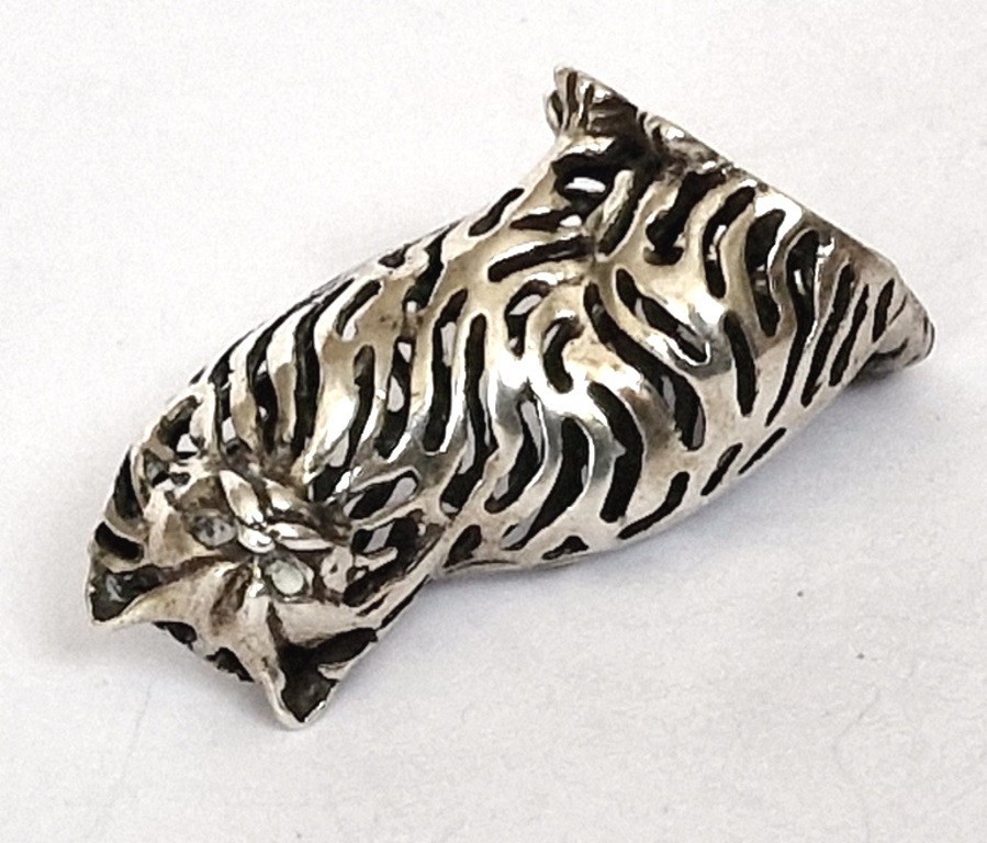 Decorative Figure Cat 800 Silver Z520